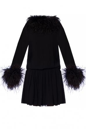 Dress with ostrich feathers, zdjęcie 1 Dress with ostrich feathers od Saint Laurent